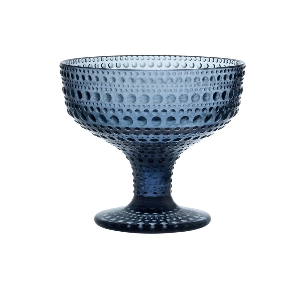 Iittala Kastehelmi Dewdrop Footed Bowl, Rain